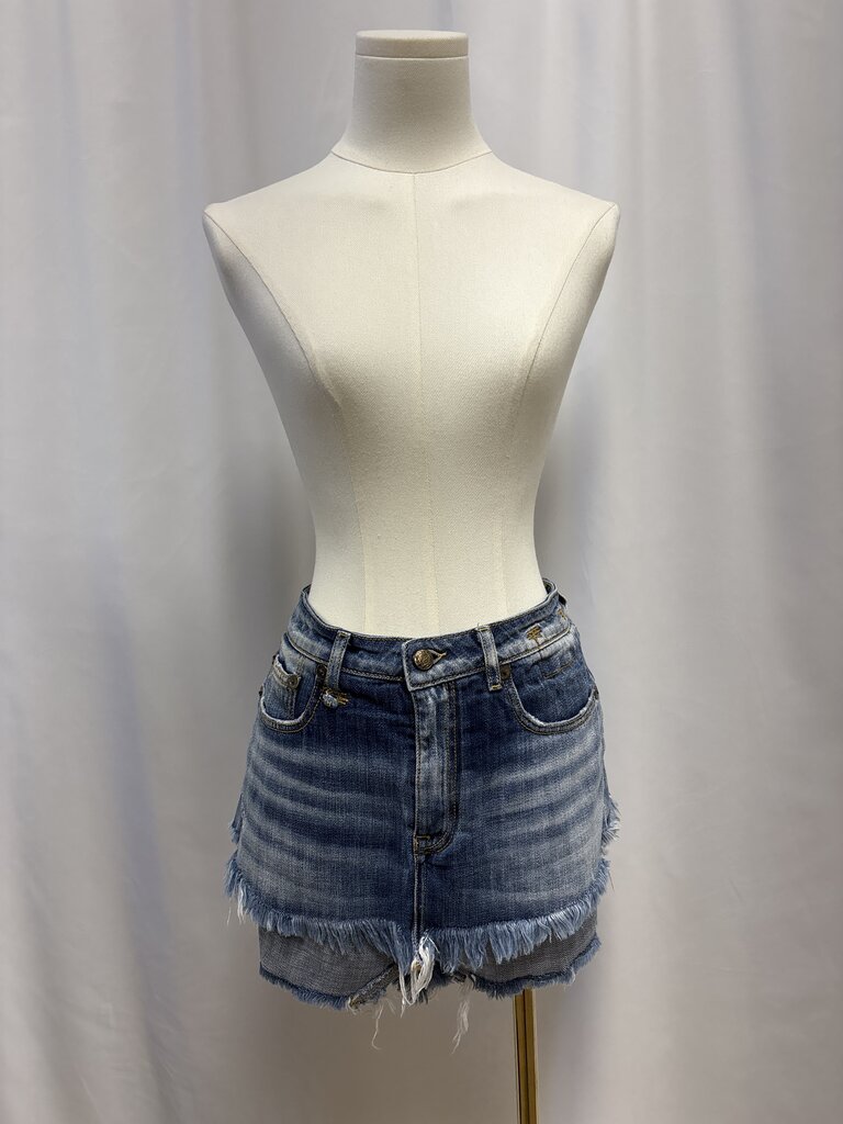 R13 Micro Cut Off Jean Short