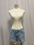 Frame Micro Mini Cut Off Jean Shorts