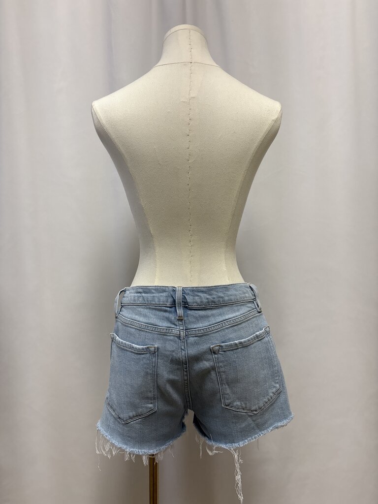 Frame Micro Mini Cut Off Jean Shorts