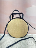 Kayu Raffia Round Shoulder Bag w/Dustbag