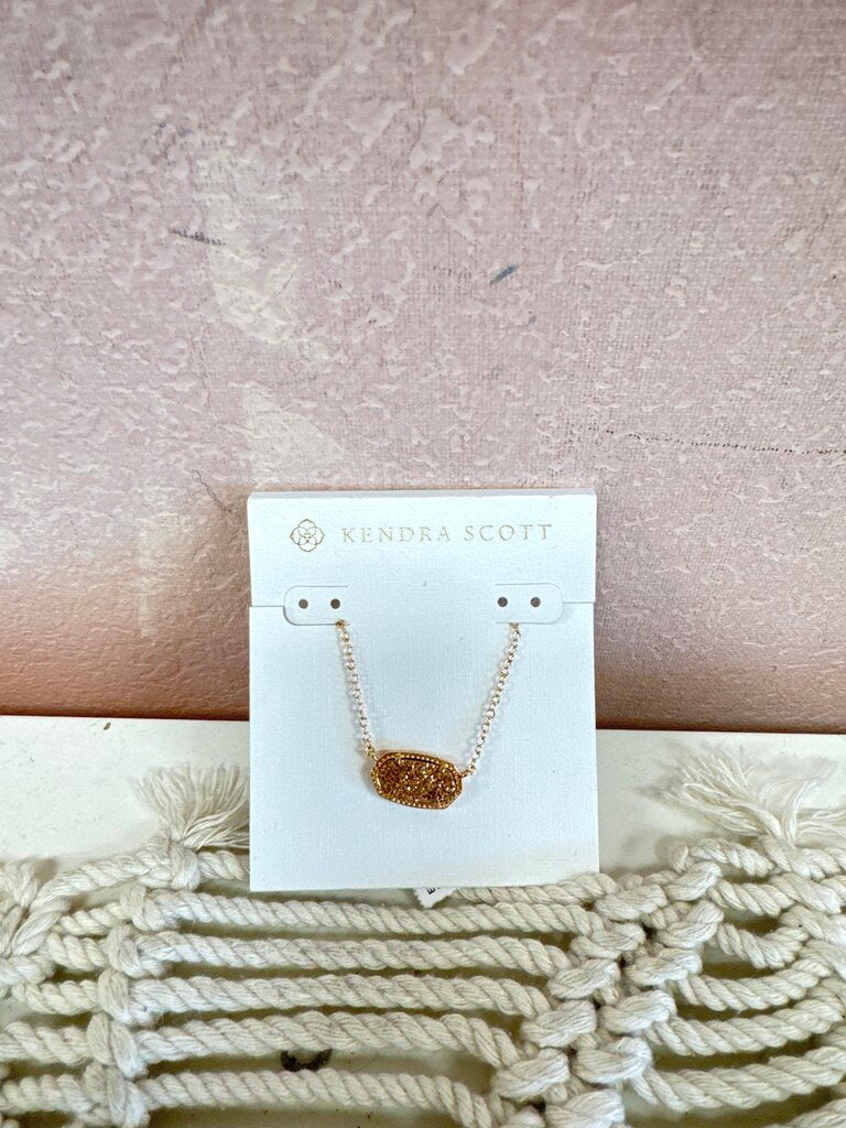 Kendra Scott Elisa Gold Necklace w/Dustbag