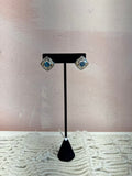 John Atencio Silver and Blue Topaz Earrings