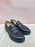 Gianvito Rossi Black Lug Sole Loafer