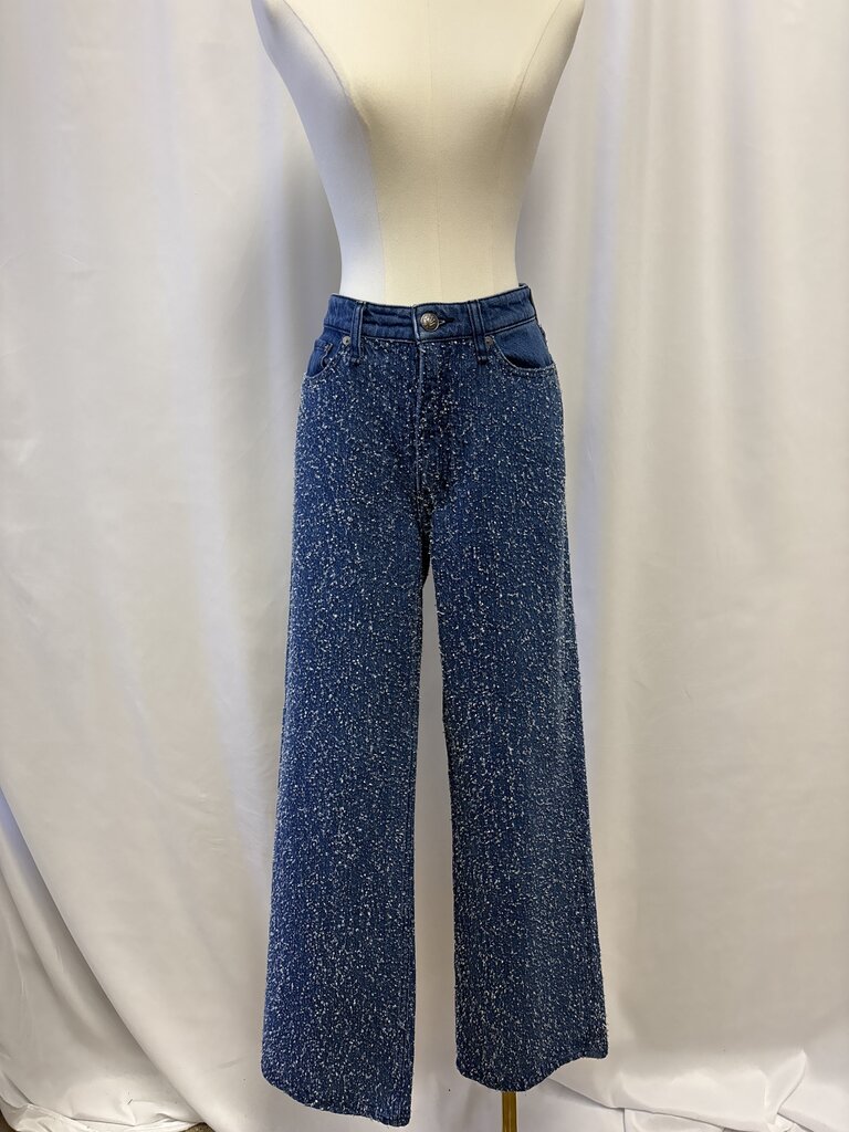rag & bone Tweed Wide Leg Jeans