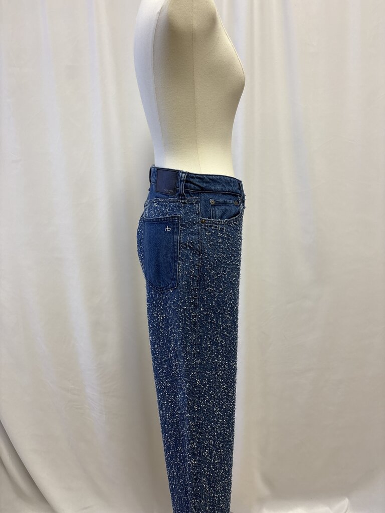 rag & bone Tweed Wide Leg Jeans