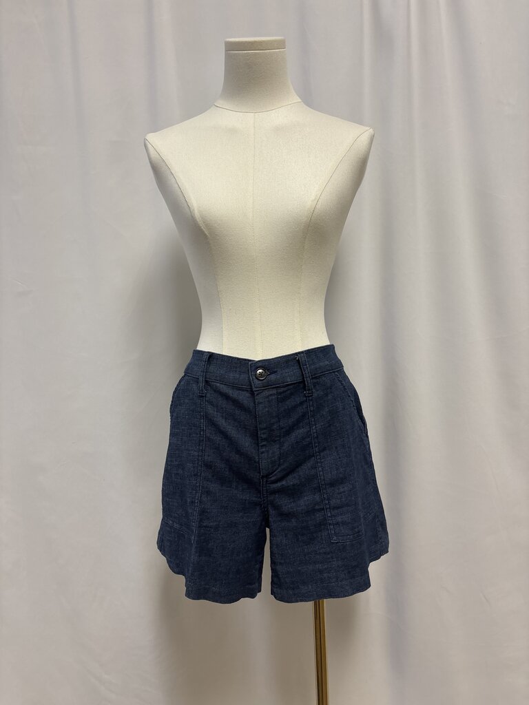 Evereve Blue Chambray Shorts