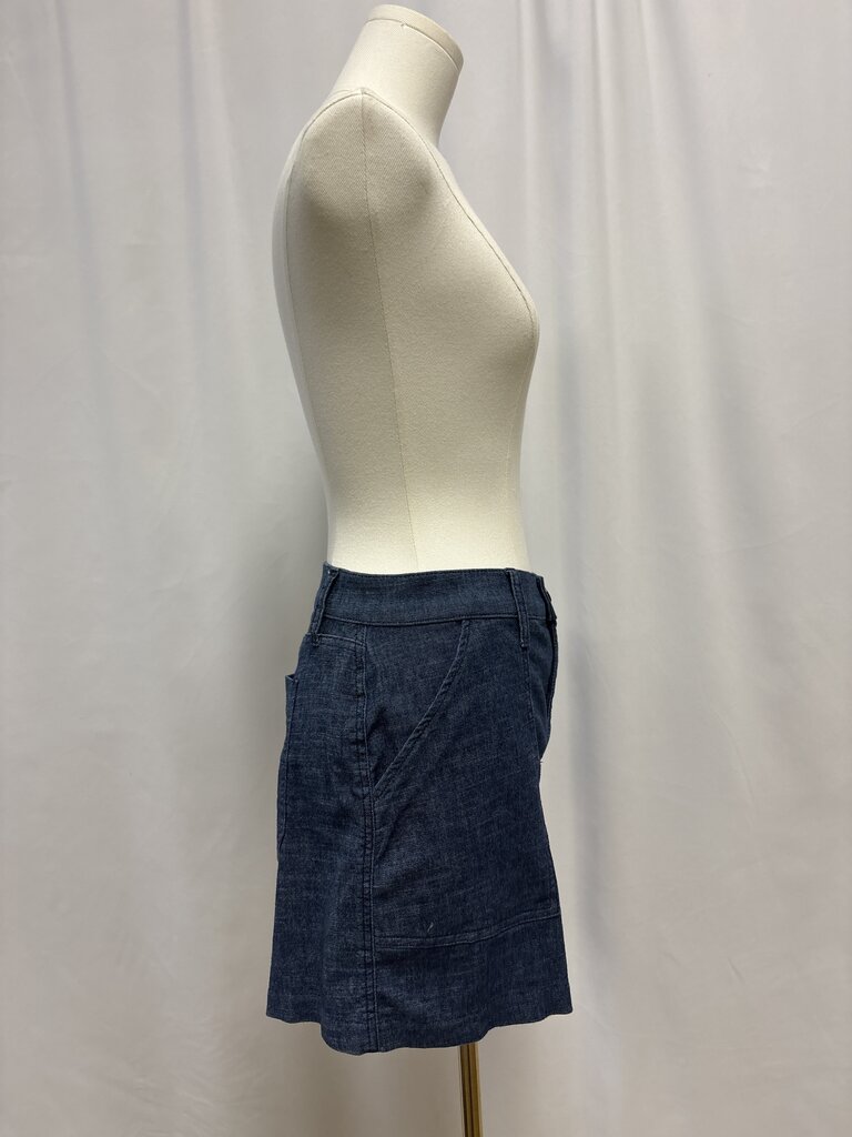 Evereve Blue Chambray Shorts