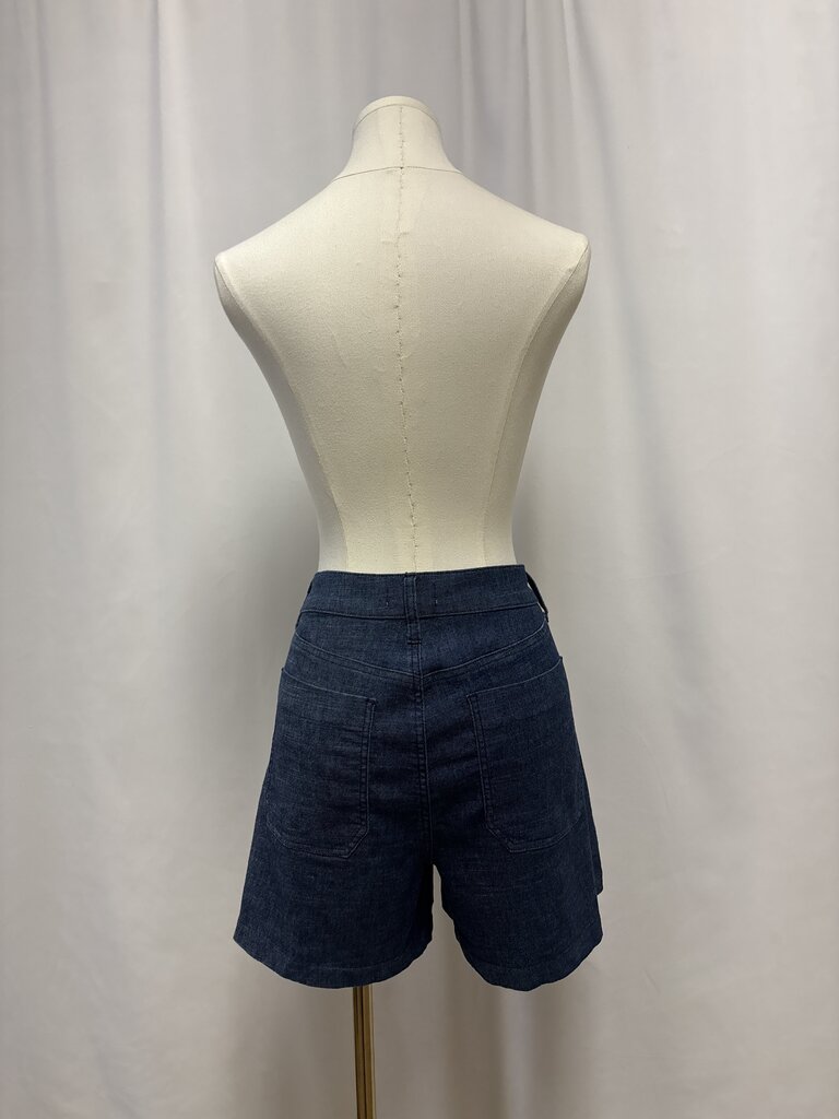Evereve Blue Chambray Shorts