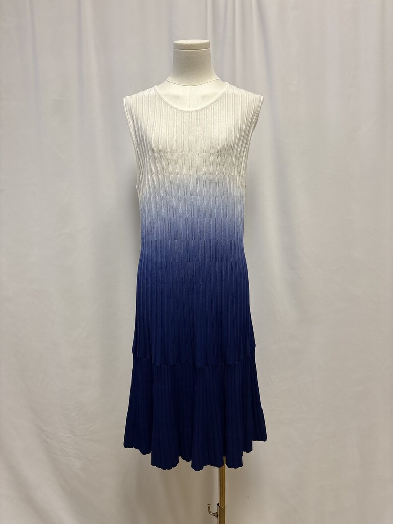 Shoshanna Blue Ombre Ribbed Dress
