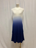 Shoshanna Blue Ombre Ribbed Dress