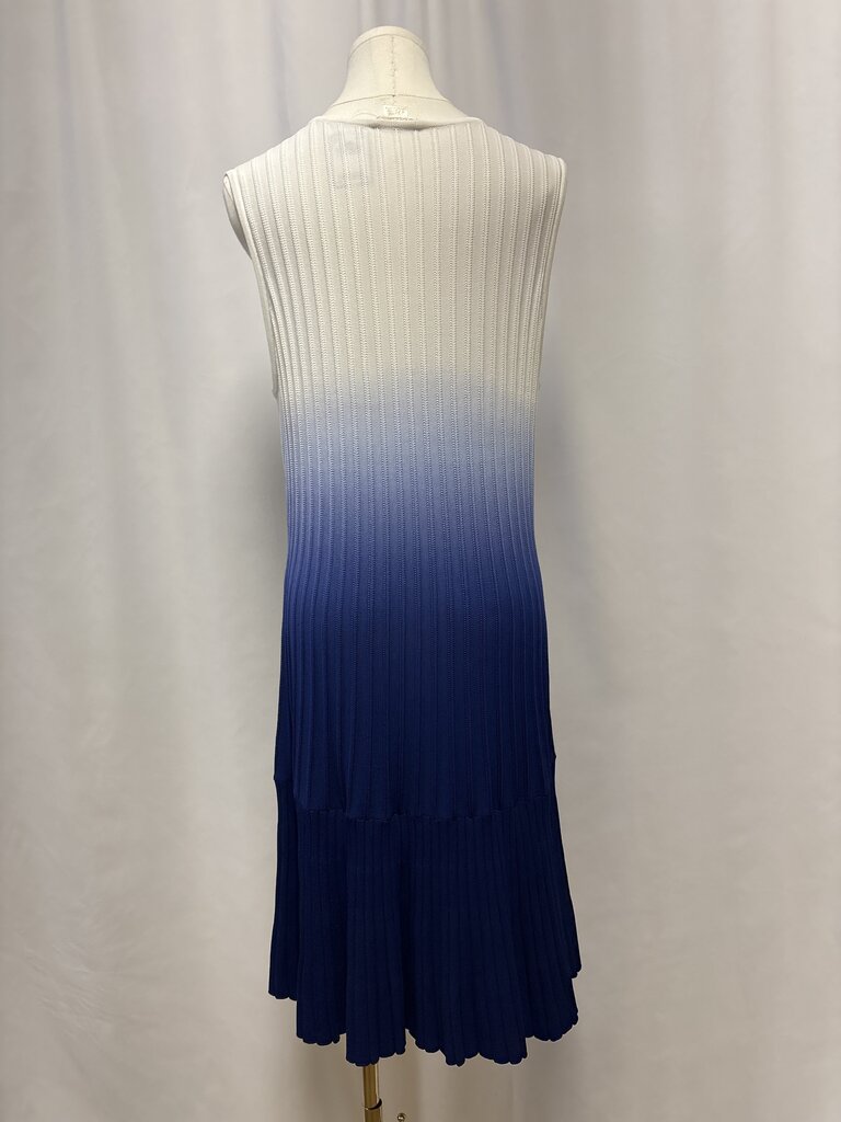Shoshanna Blue Ombre Ribbed Dress