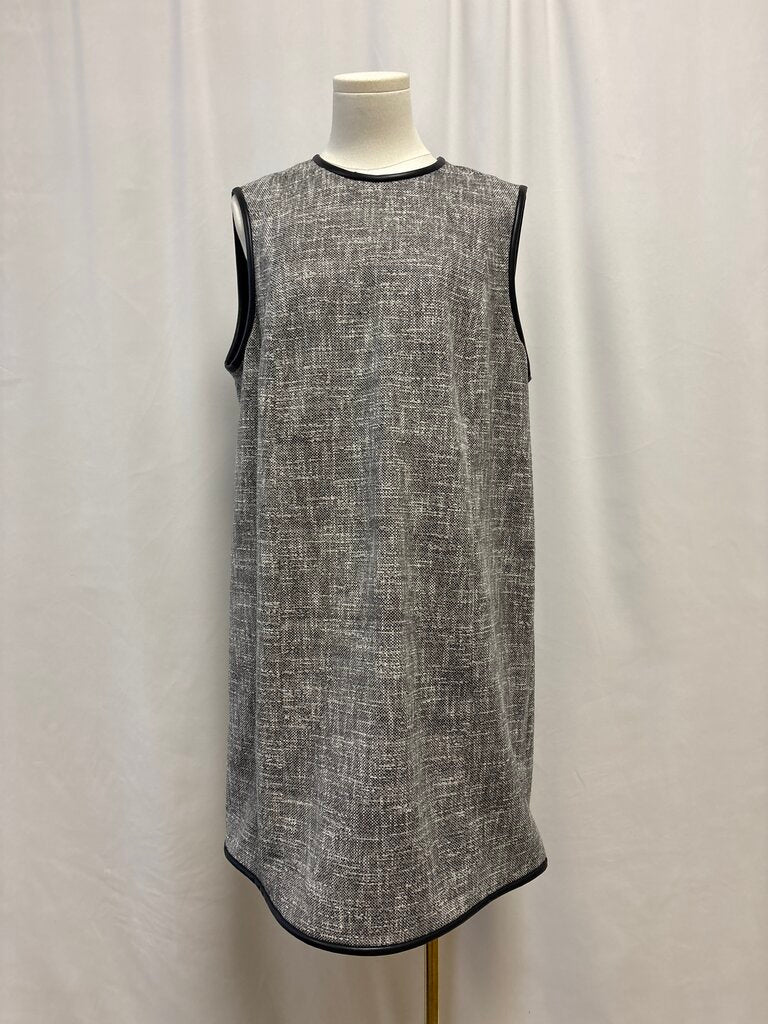 Theory Black and White Tweed Sheath Dress
