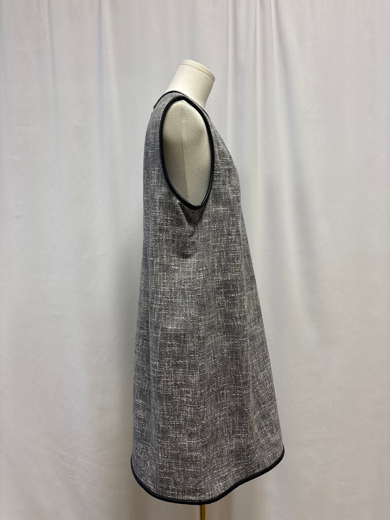 Theory Black and White Tweed Sheath Dress