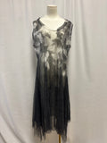 Dress to Kill Grey Airbrush Sheer Dress NWT