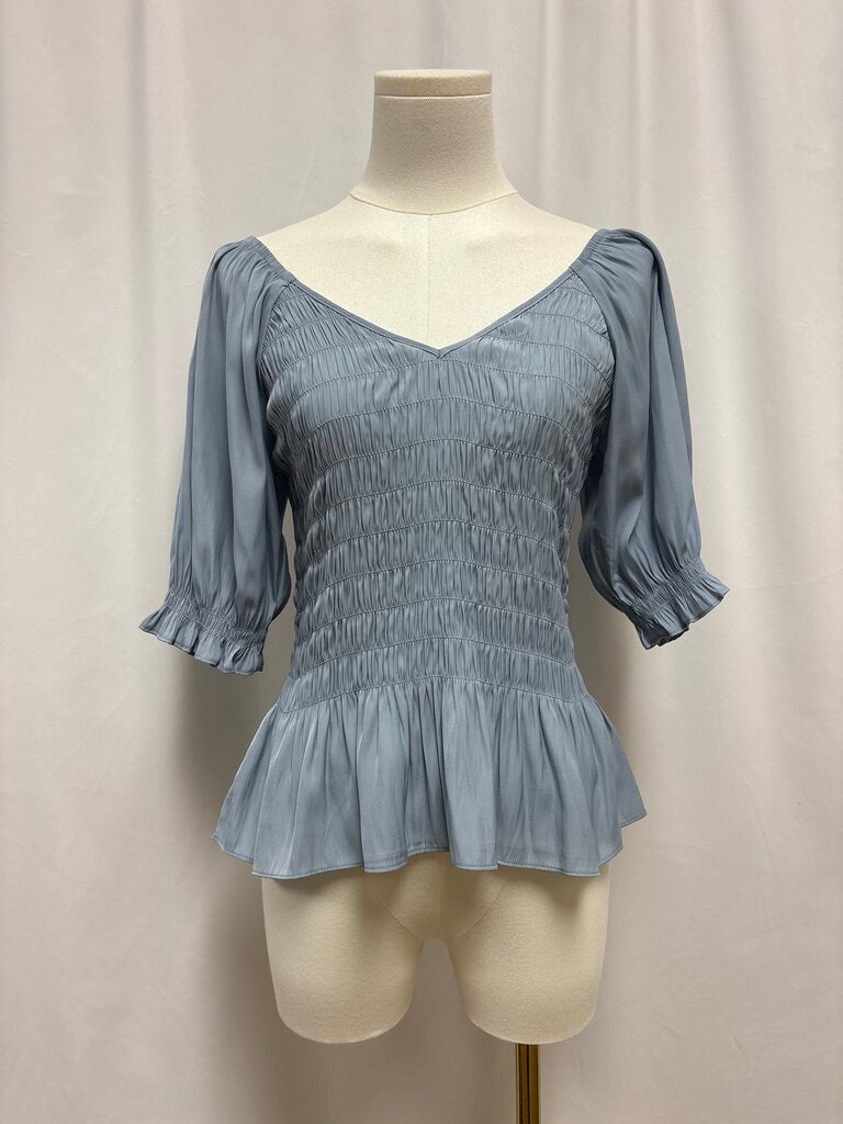 lola & sophie Slate Ruched Top