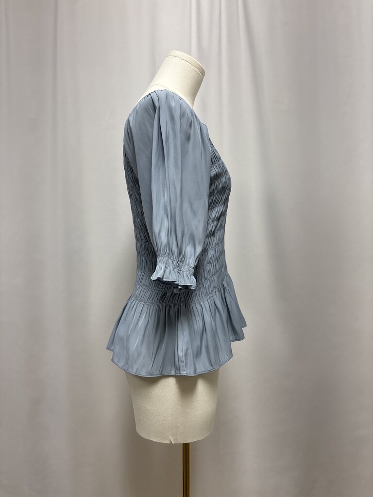 lola & sophie Slate Ruched Top