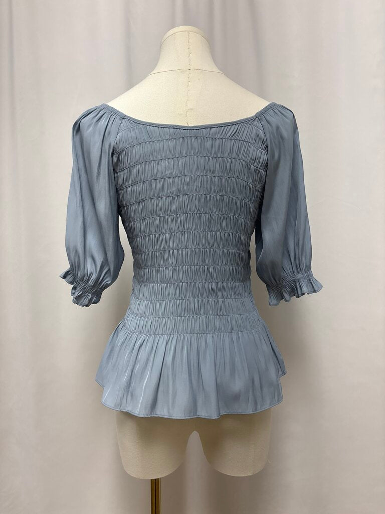 lola & sophie Slate Ruched Top