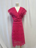 Suncoo Pink Crochet Two Piece Set