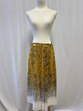 Max Mara Snake Print Silk Wrap Skirt