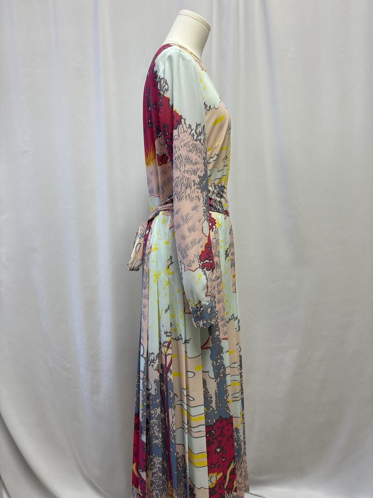 Red Valentino Pink Printed Maxi Dress