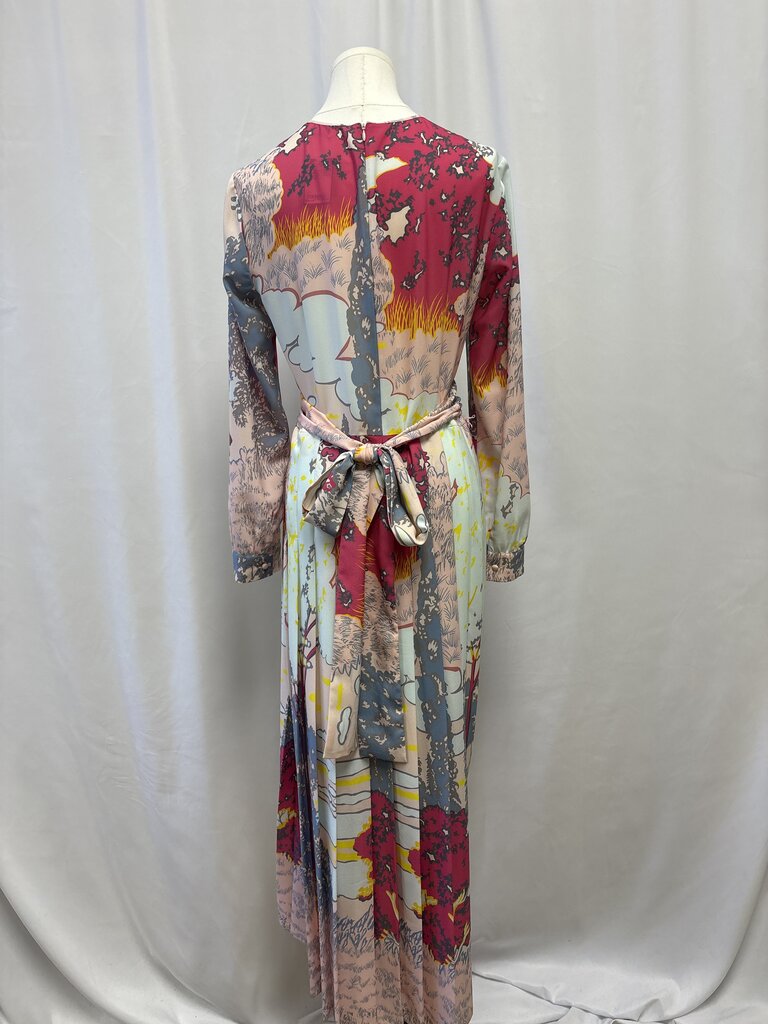 Red Valentino Pink Printed Maxi Dress