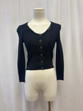 Gucci Black Ribbed Cardigan