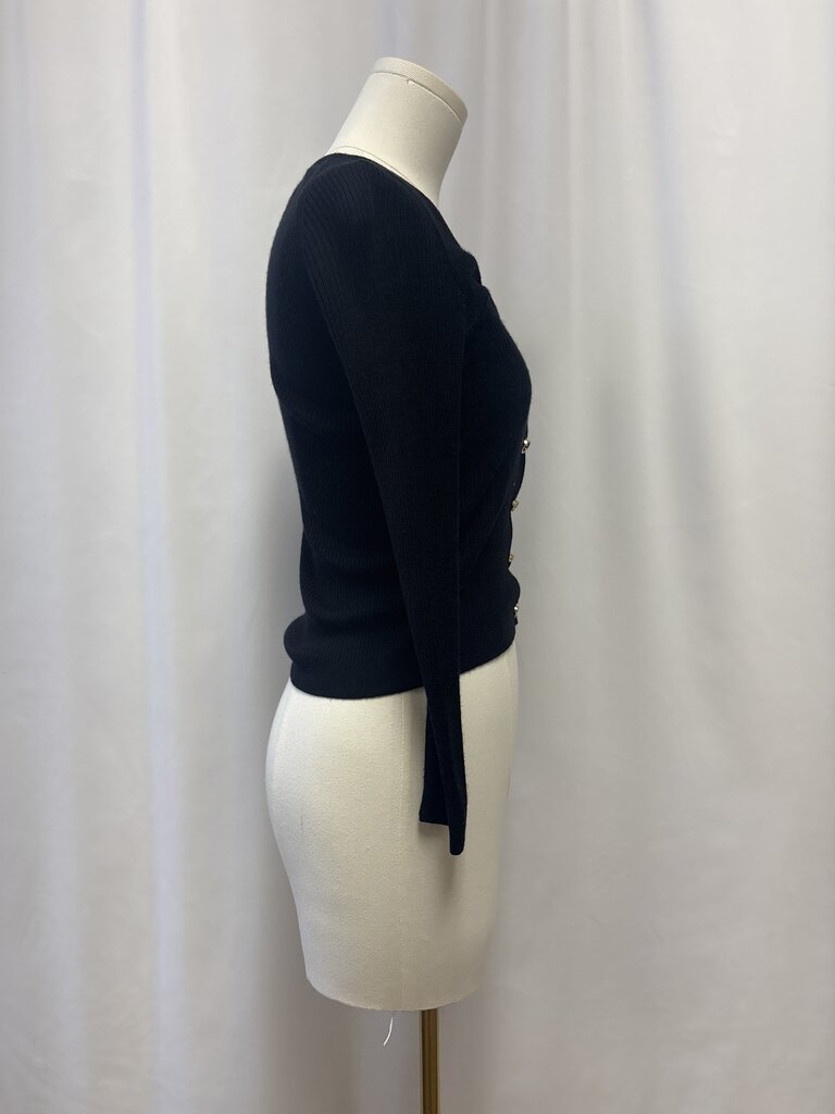 Gucci Black Ribbed Cardigan