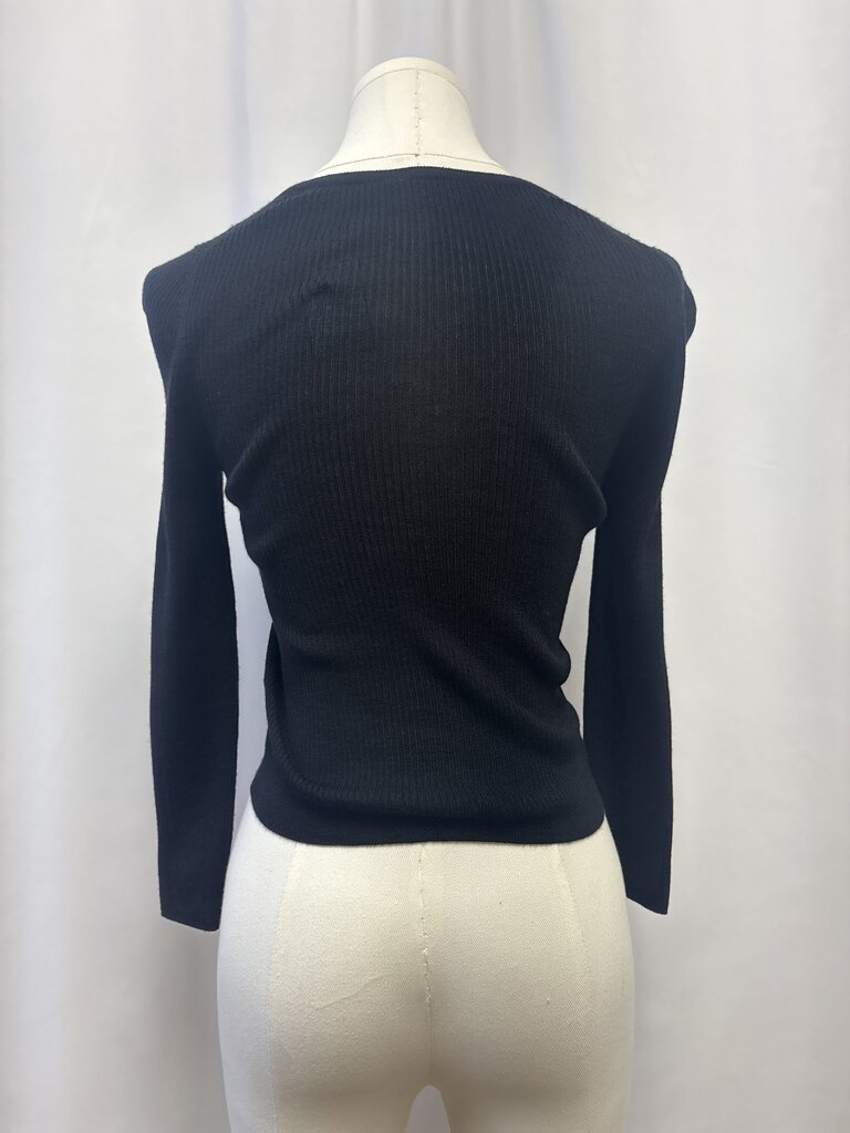 Gucci Black Ribbed Cardigan