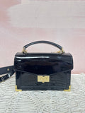 The Kooples Patent Leather Shoulder Bag W/ Dust Bag