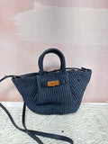 Demellier Small Raffia Tote W/ Dust Bag