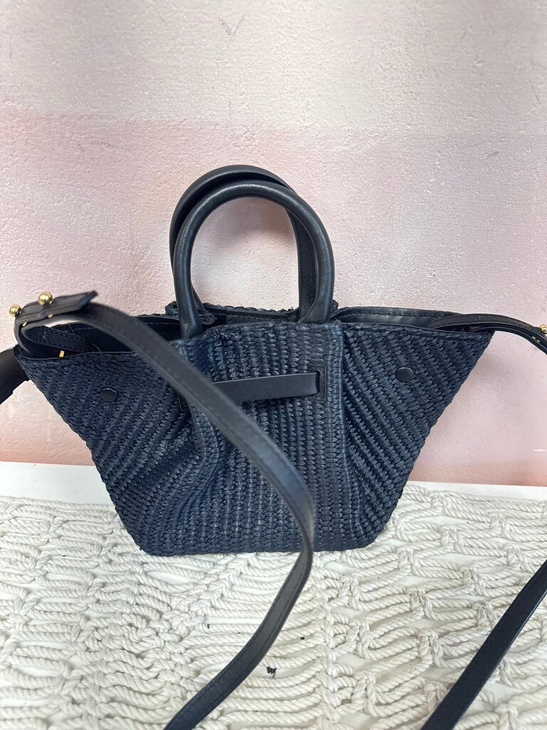 Demellier Small Raffia Tote W/ Dust Bag