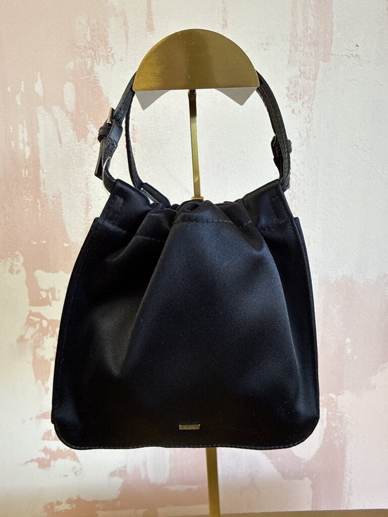 Gucci Black Satin Mini Satchel w/Dustbag