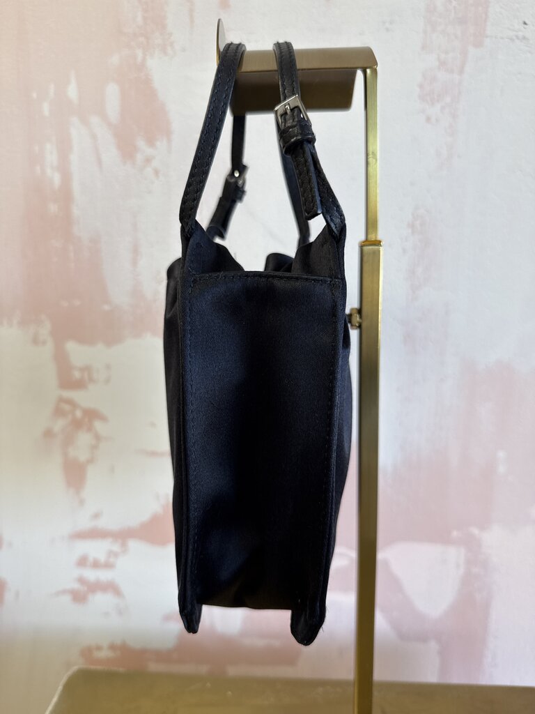 Gucci Black Satin Mini Satchel w/Dustbag