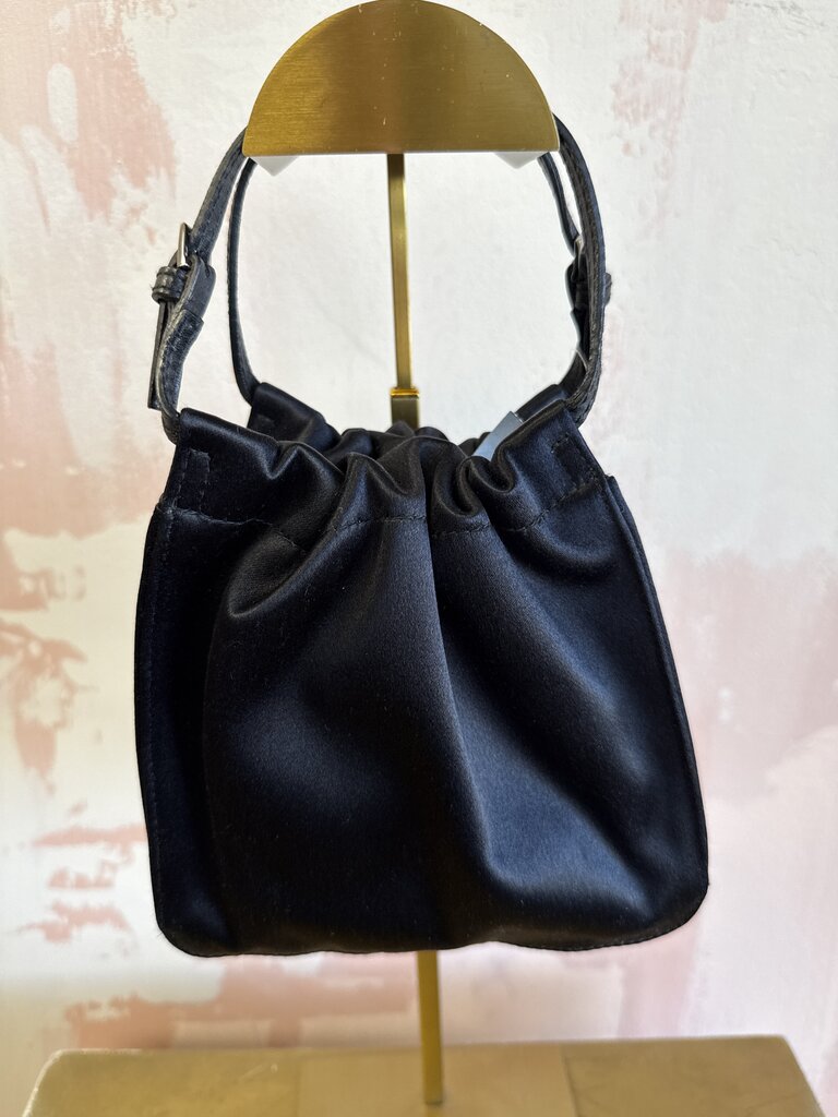 Gucci Black Satin Mini Satchel w/Dustbag