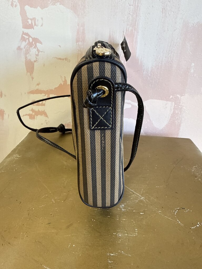 Fendi Striped Vintage Shoulder Bag (AS IS) w/Dustbag