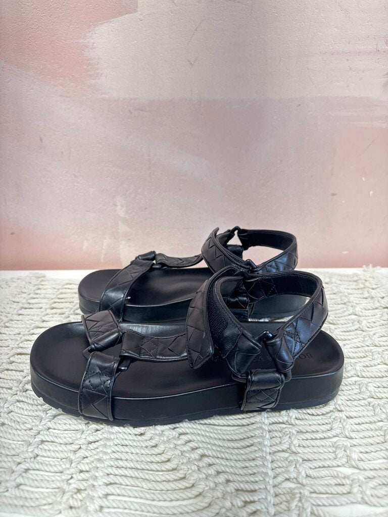 Bottega Black Woven Sandal w/Box