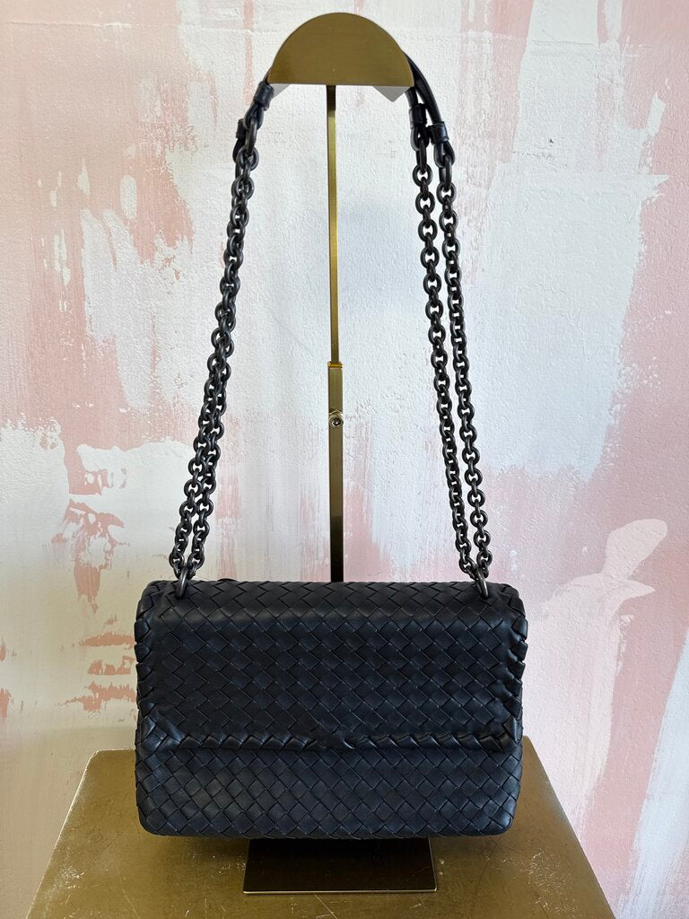 Bottega Black Olimpia Shoulder Bag (As Is)