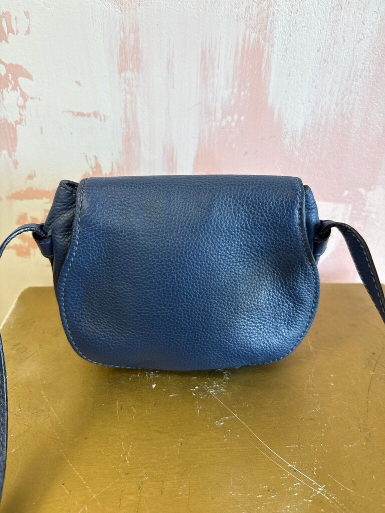 Chloe Blue Small Marcie Shoulder Bag