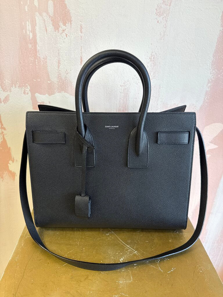 Saint Laurent Black Sac de Jour w/Dustbag