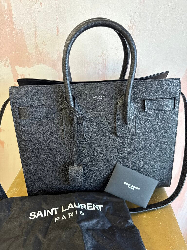 Saint Laurent Black Sac de Jour w/Dustbag