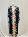 Andrew GN Black Floral Maxi Dress
