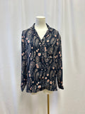 The Kooples Blue Paisley Pajama Top NWT