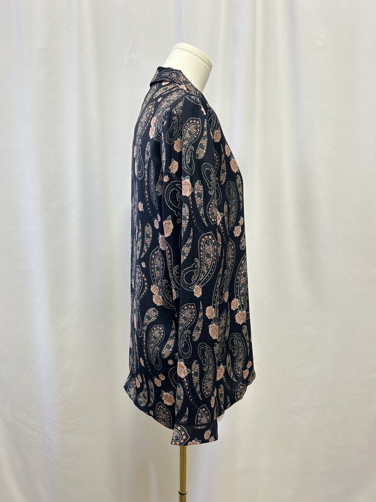 The Kooples Blue Paisley Pajama Top NWT