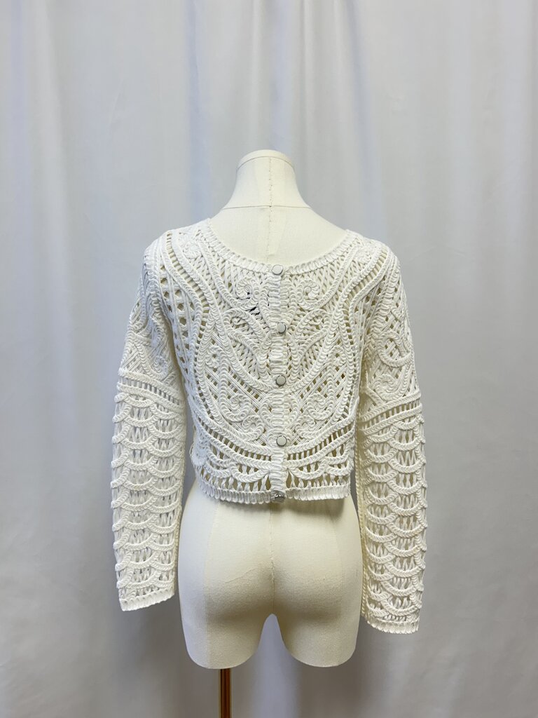 ba&sh White Crochet Top