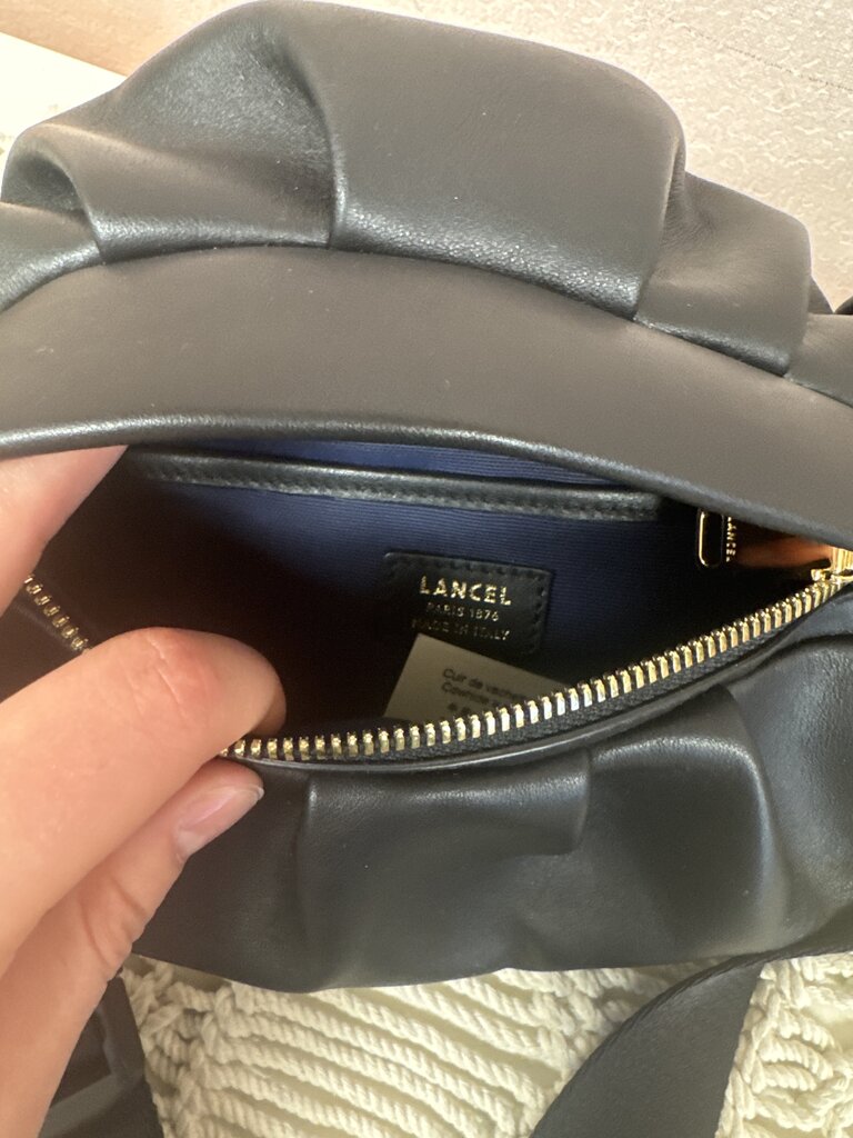 Lancel Black Leather Bumbag