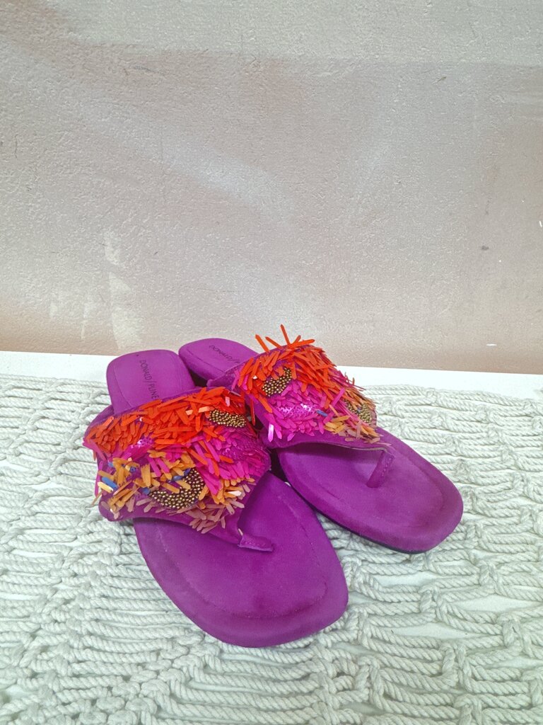 Donald Pliner Plum Embellished Sandal