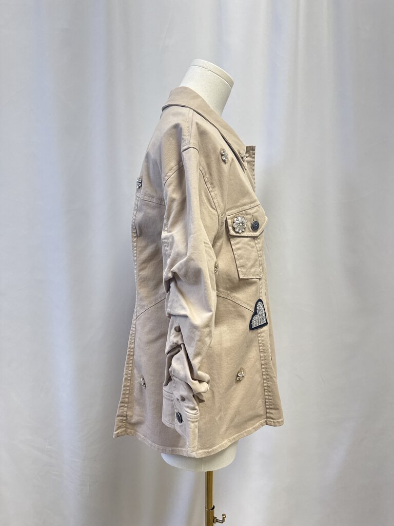 Cinq a Sept Khaki Scrunched Canyon Jacket
