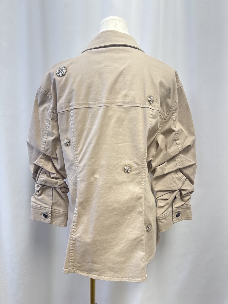 Cinq a Sept Khaki Scrunched Canyon Jacket