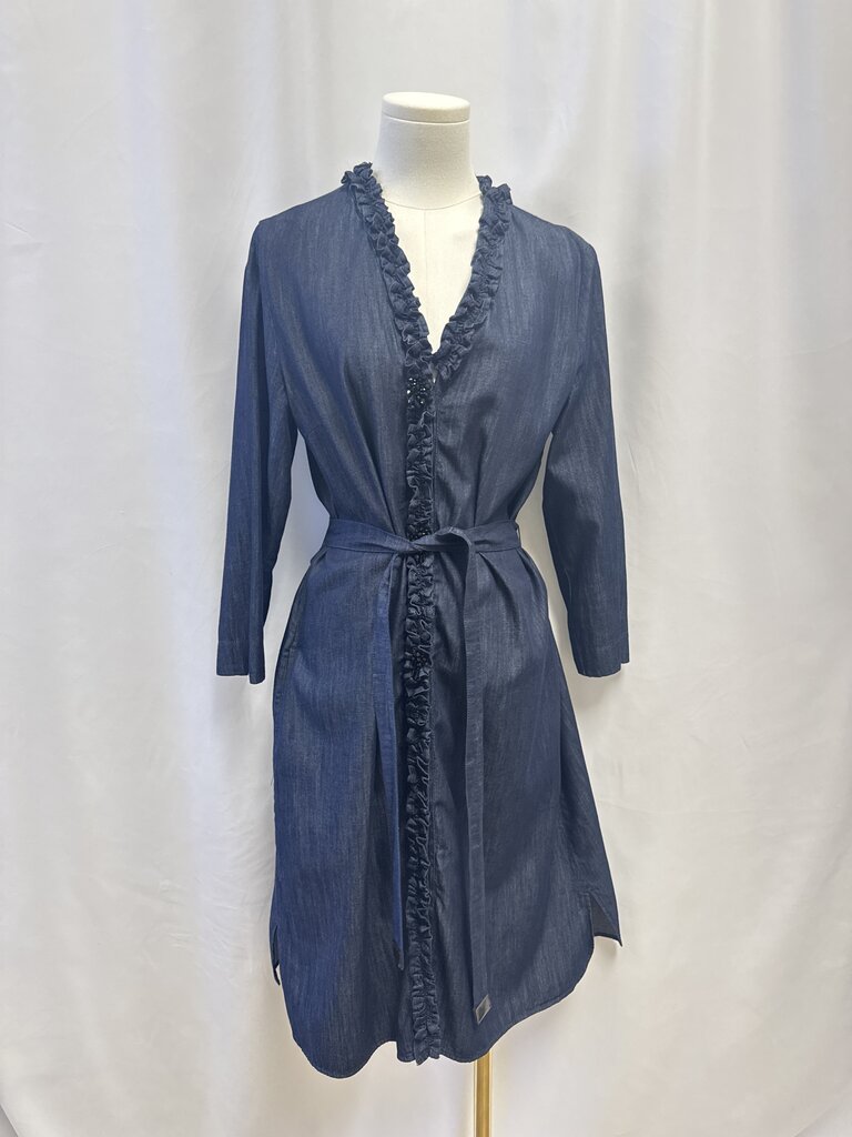 Max Mara Dneim Ruffle Dress