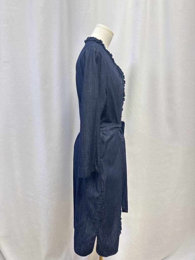 Max Mara Dneim Ruffle Dress